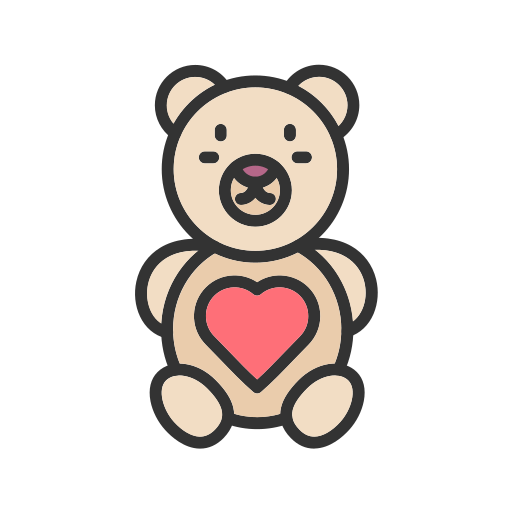 oso de peluche icono gratis