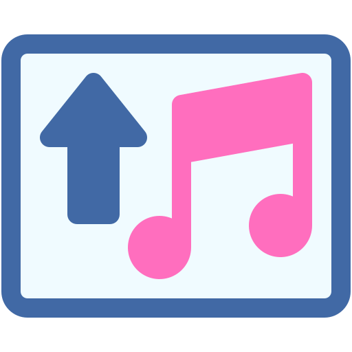 carga de música icono gratis