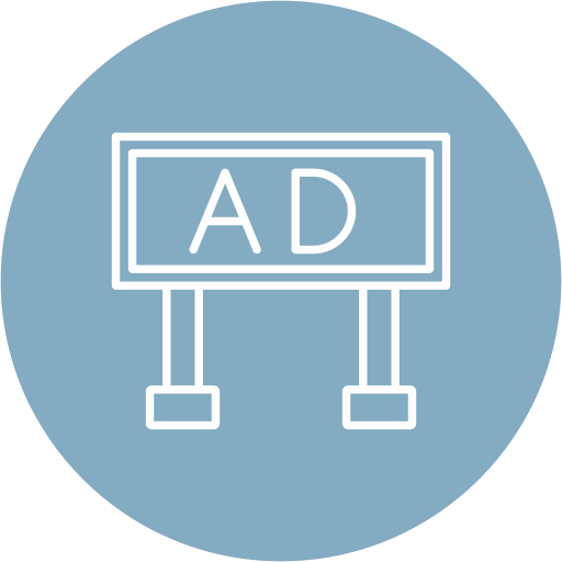 estande de publicidade grátis ícone