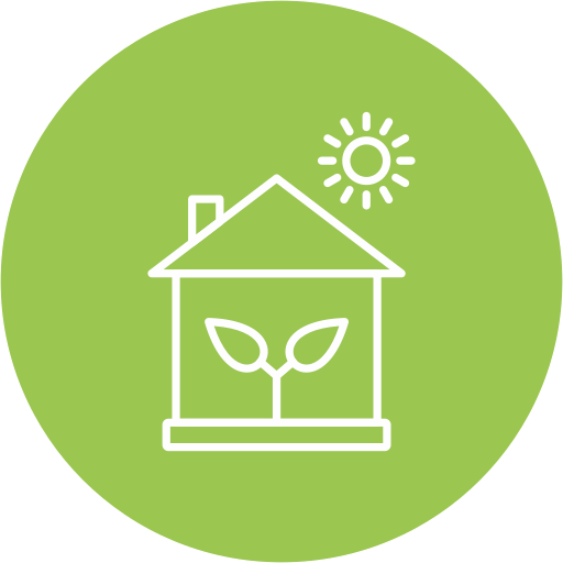 maison écologique Icône gratuit maison écologique Icône gratuit