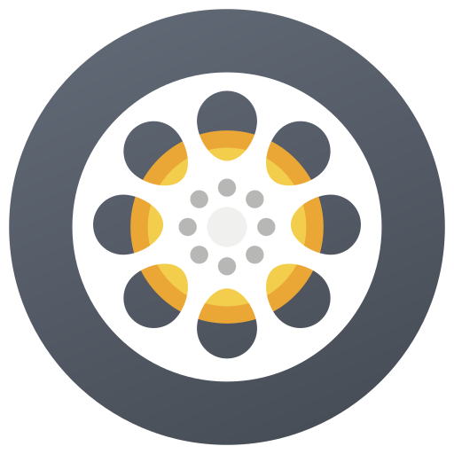 carrete de película icono gratis