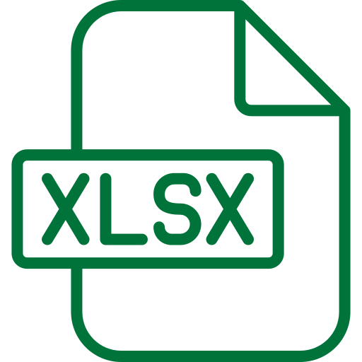 Xlsx Generic color outline icon