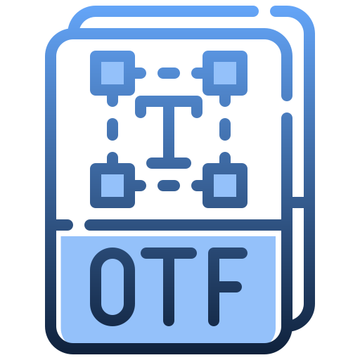 archivo otf icono gratis