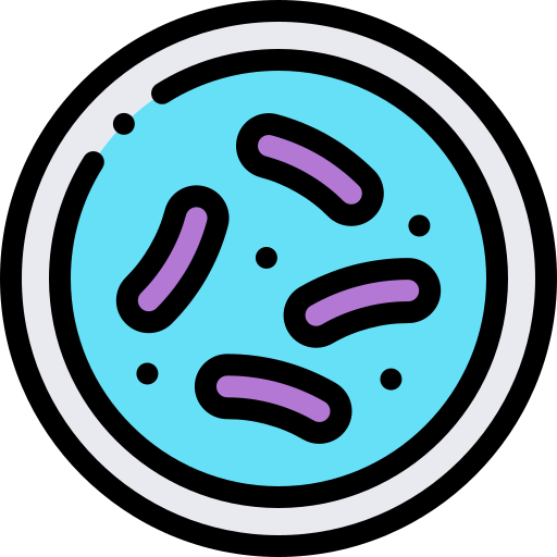 Mycobacterium tuberculosis Detailed Rounded Lineal color icon