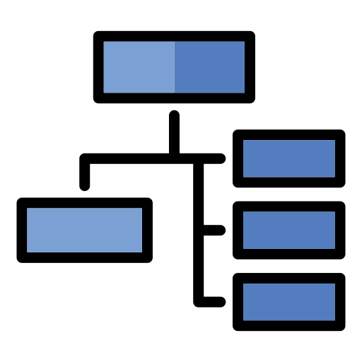 diagrama de flujo icono gratis