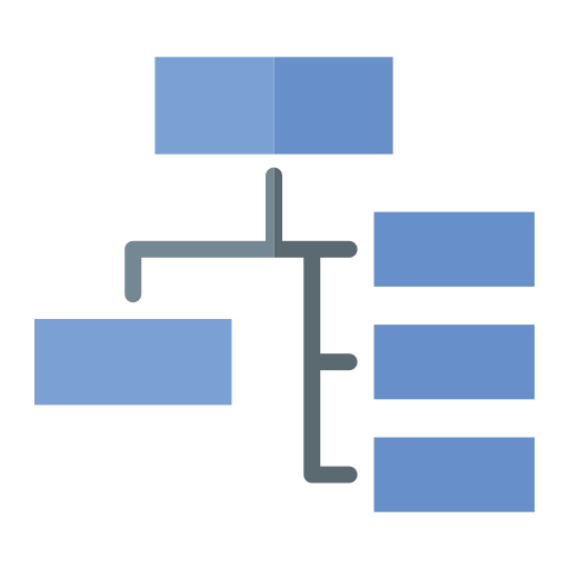 diagrama de flujo icono gratis