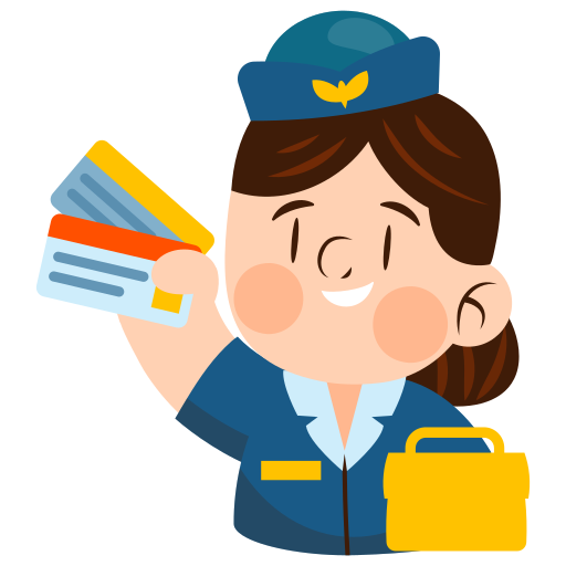 auxiliar de vuelo gratis sticker