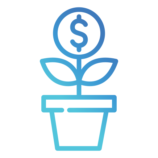 Dollar Generic gradient outline icon