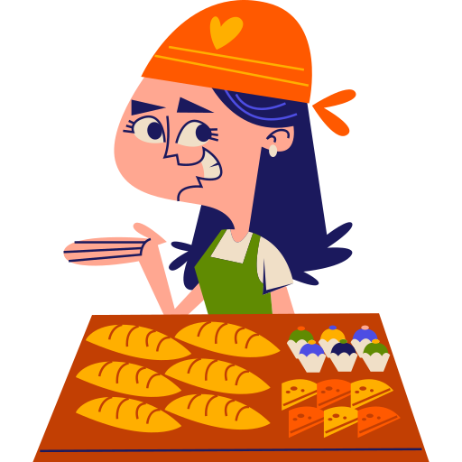 Baker free sticker