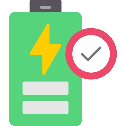 bateria cargada icono gratis