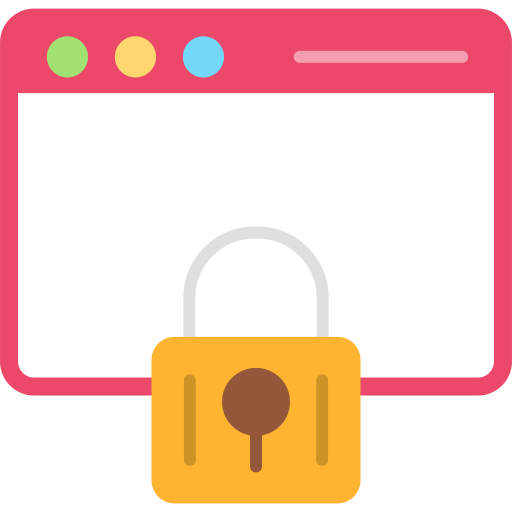 seguridad web icono gratis