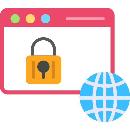 seguridad web icono gratis