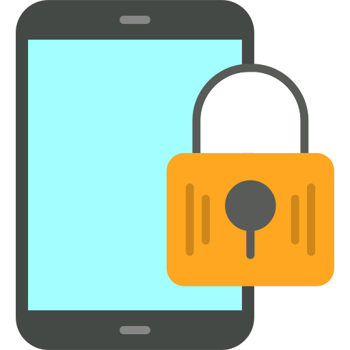 seguridad móvil icono gratis