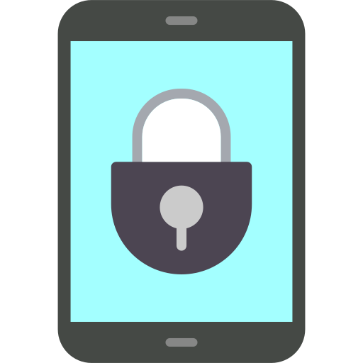 seguridad móvil icono gratis