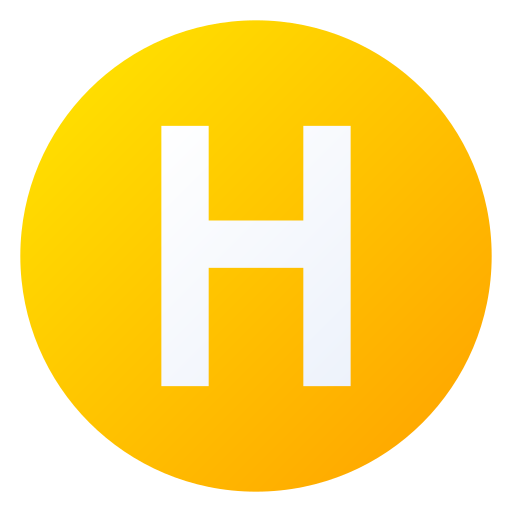 Letter h Generic gradient fill icon