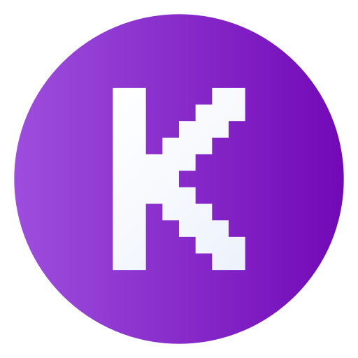 Letter k Generic gradient fill icon