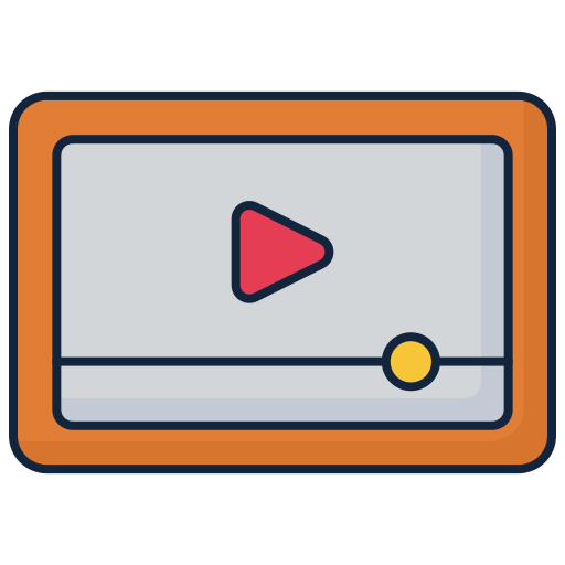 reproductor de video icono gratis