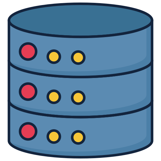 Database Generic color lineal-color icon