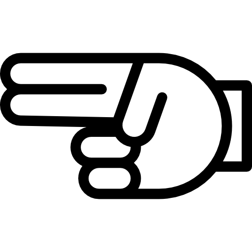 Pointing Left - Free gestures icons