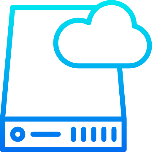almacenamiento en la nube icono gratis