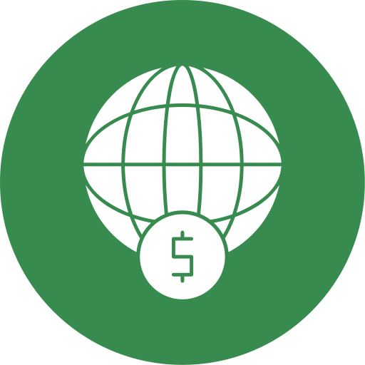 financiero mundial icono gratis