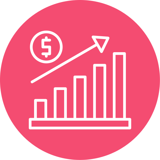 gráfico de crecimiento icono gratis