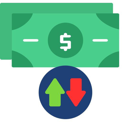 Cash flow Generic color fill icon