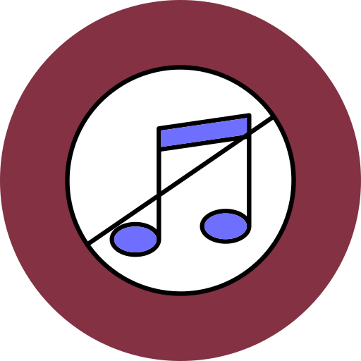 pas de musique Icône gratuit pas de musique Icône gratuit