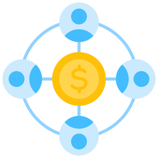 la comercialización del afiliado icono gratis