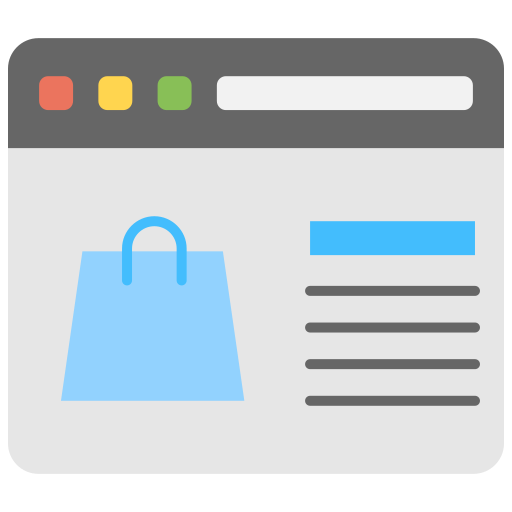 comercio electrónico icono gratis