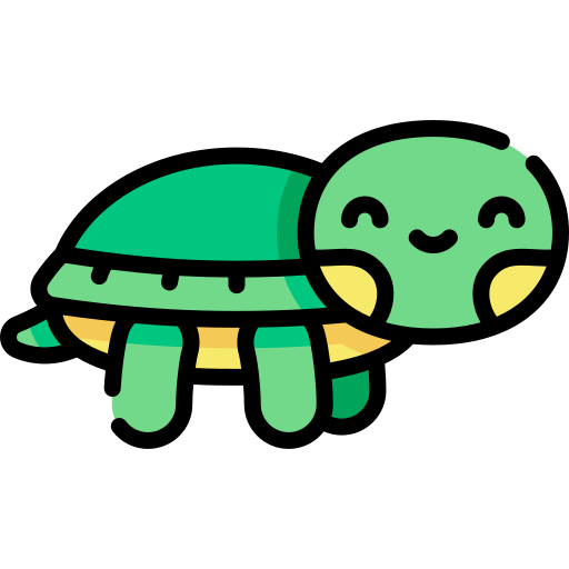 Turtle Kawaii Lineal color icon