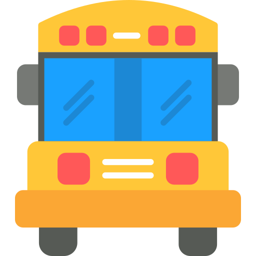 School bus Generic color fill icon