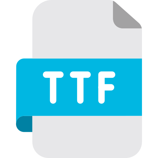 archivo ttf icono gratis