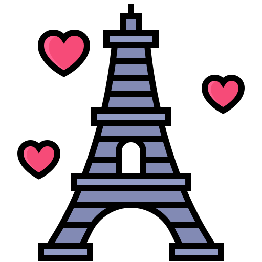 Eiffel tower - Free valentines day icons