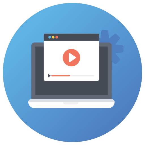 reproductor de video icono gratis