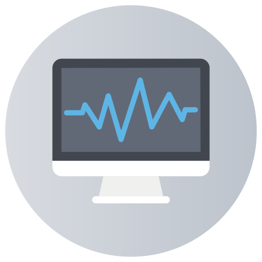 monitor de ecg icono gratis