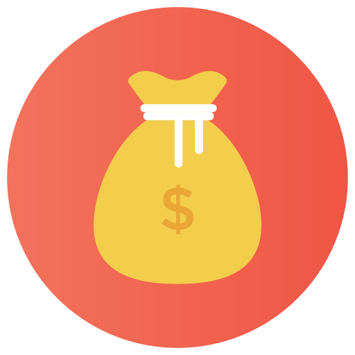 bolsa de dinero icono gratis