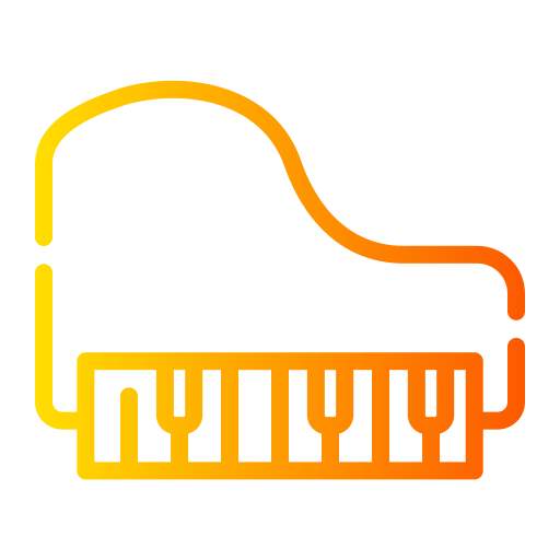 Piano Generic gradient outline icon