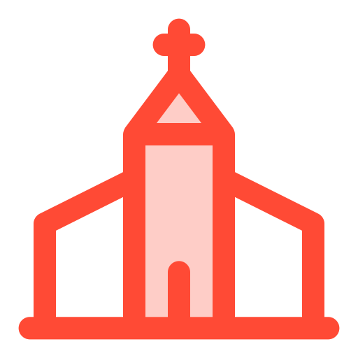 Church Generic color lineal-color icon