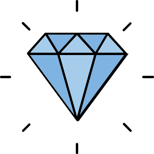 Diamond Generic color lineal-color icon