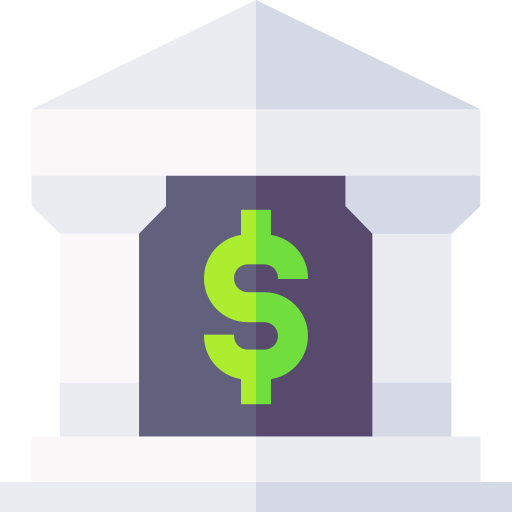 Bank Basic Straight Flat icon