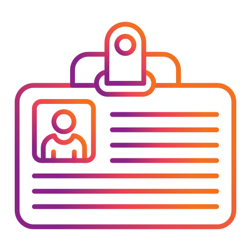 tarjeta de identificación icono gratis