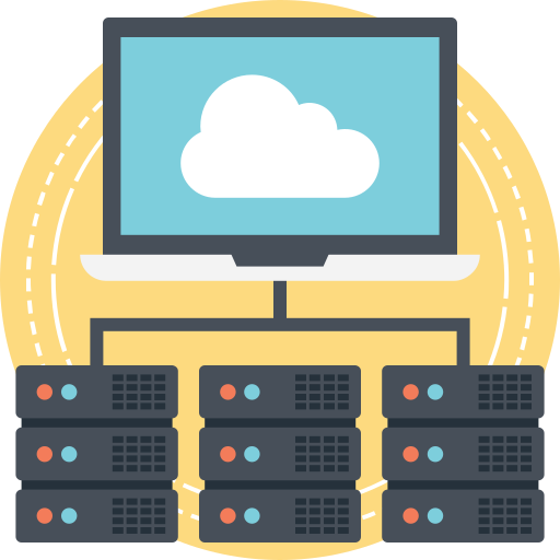 base de datos en la nube icono gratis