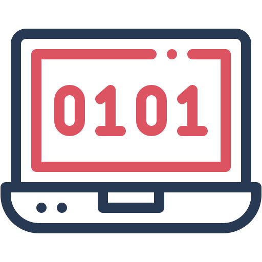 código binario icono gratis