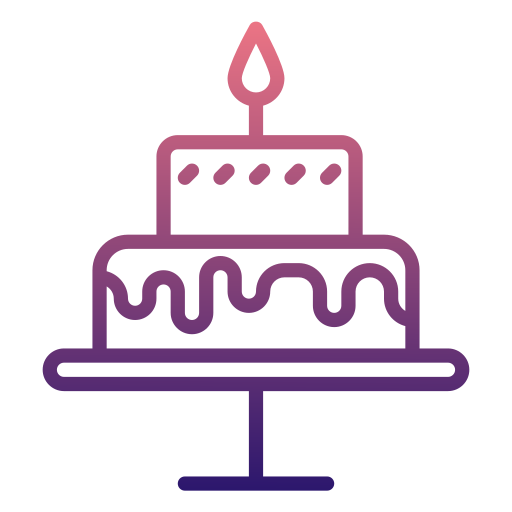 pastel de cumpleaños icono gratis