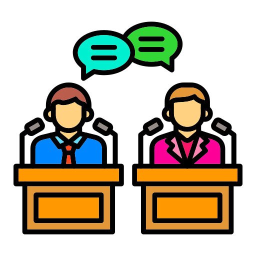 Debate Generic color lineal-color icon