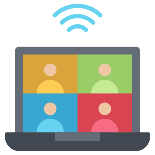 video conferencia icono gratis