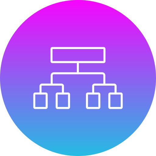 estructura jerarquica icono gratis