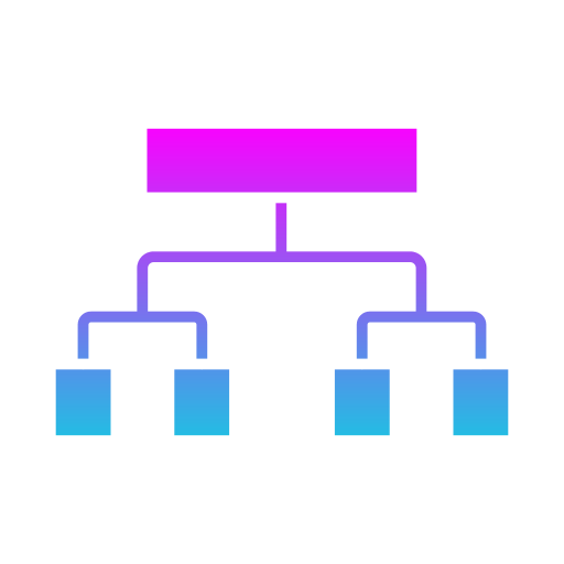 estructura jerarquica icono gratis