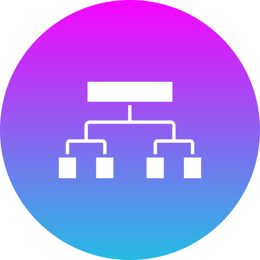 estructura jerarquica icono gratis